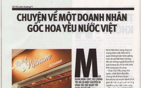 Chuyện về một doanh nhân gốc Hoa yêu nước Việt